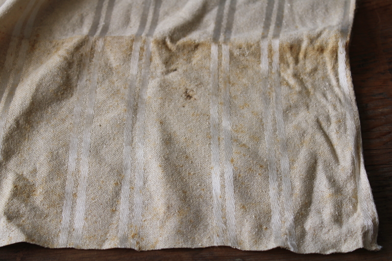 photo of natural raw silk fabric w/ woven silk satin stripe, vintage fabric for heirloom sewing or bridal #5