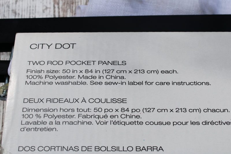 photo of never used curtain panels summer sheer fabric all white tufted dots DKNY City Dot curtains  #6