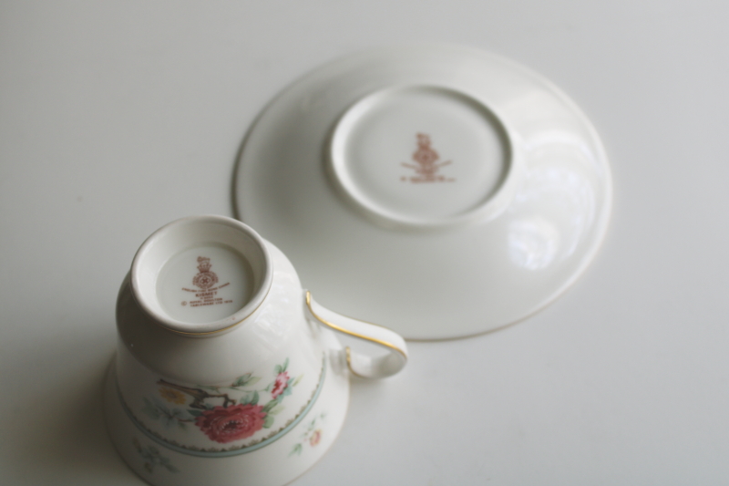 photo of never used vintage Royal Doulton china tea cup & saucer set, Kismet pattern  #3