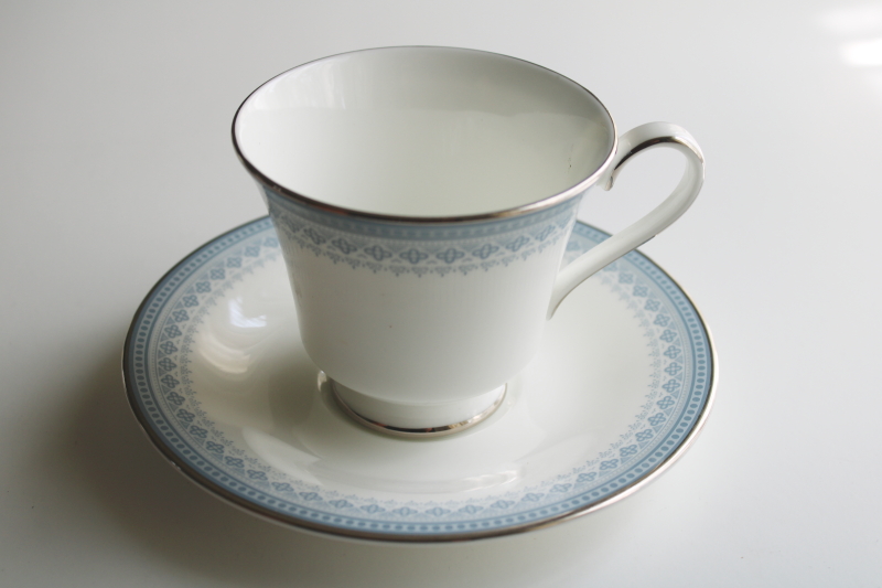 photo of never used vintage Royal Doulton china tea cup & saucer set, Lorraine pattern  #1