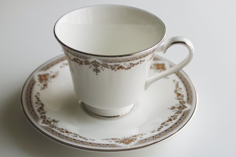 photo of never used vintage Royal Doulton china tea cup & saucer set, Repton pattern  #1