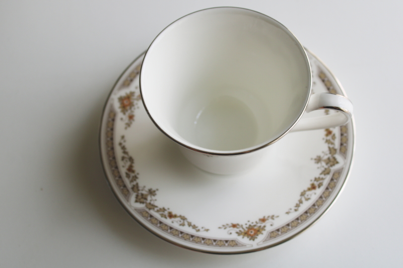 photo of never used vintage Royal Doulton china tea cup & saucer set, Repton pattern  #2