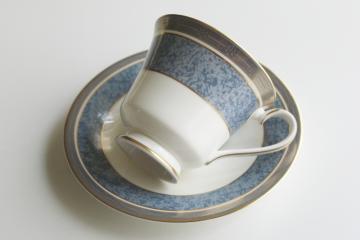 catalog photo of never used vintage Royal Doulton china tea cup & saucer set, St Pauls pattern 