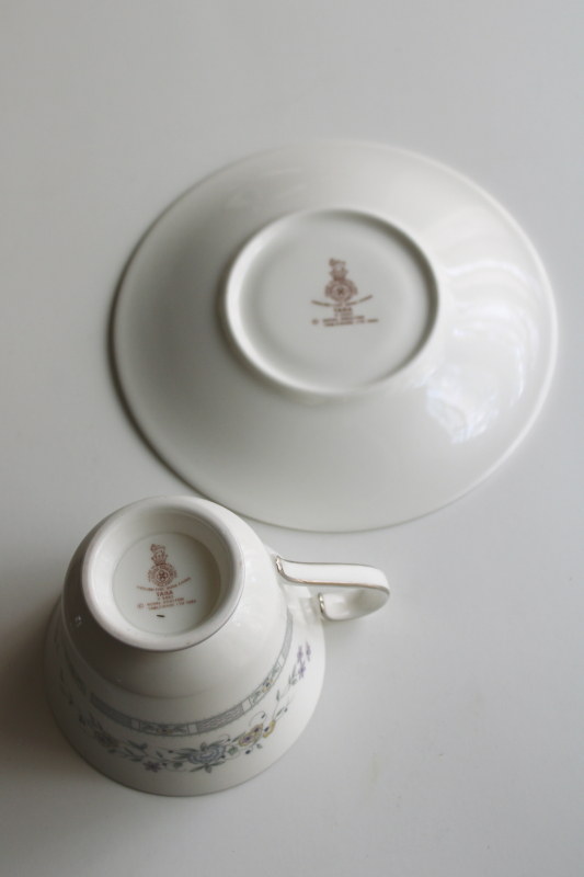 photo of never used vintage Royal Doulton china tea cup & saucer set, Tara pattern  #4