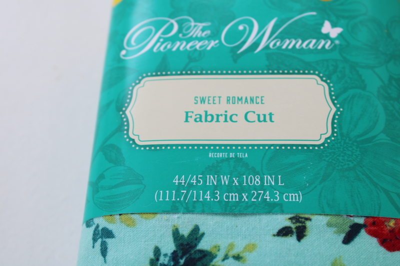 photo of new Pioneer Woman cotton fabric 3 yard cut Sweet Romance floral print #2