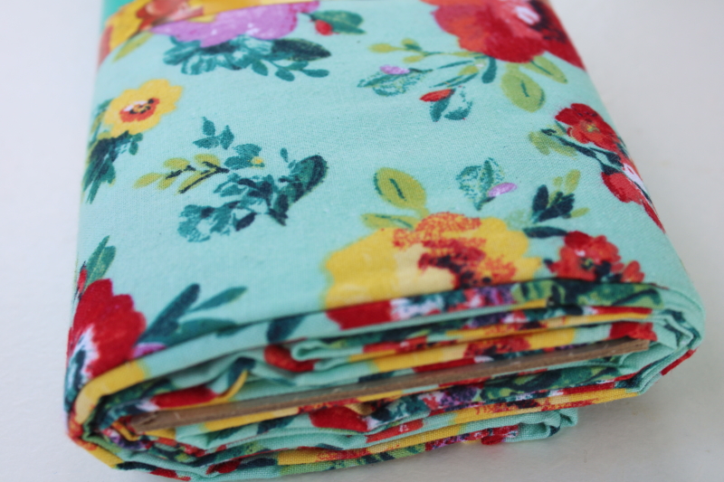 photo of new Pioneer Woman cotton fabric 3 yard cut Sweet Romance floral print #3