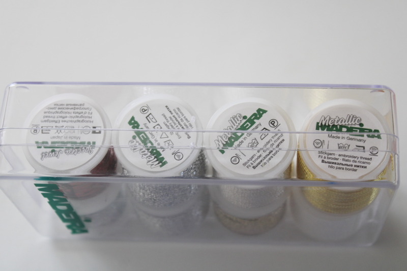 photo of new in box Madeira sewing embroidery thread assorted metallic colors & types  #2