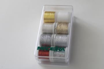 new in box Madeira sewing embroidery thread assorted metallic colors & types 