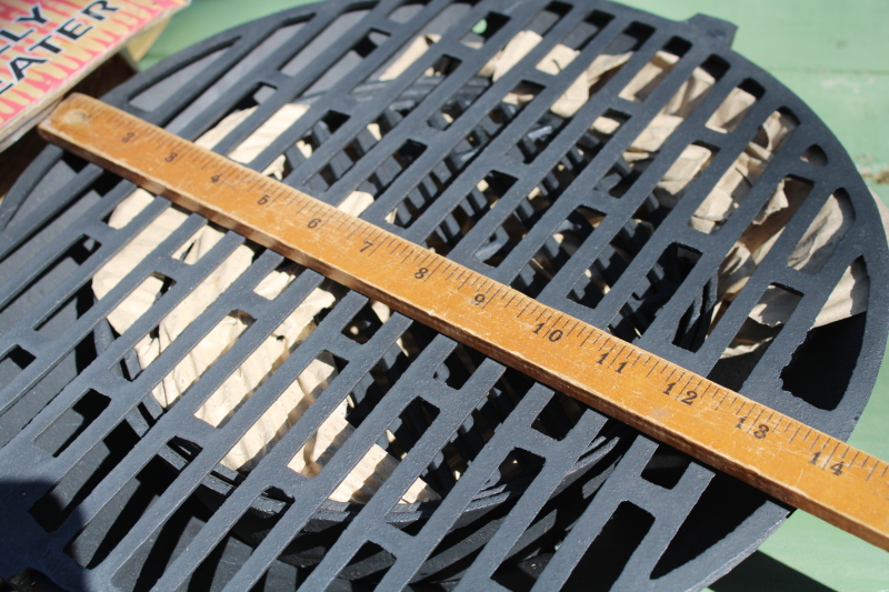 photo of new in box vintage cast iron pot belly grill patio heater, small fire pit or tabletop stove #8