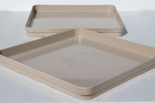 photo of new in box vintage microwave cookware, Anchor Ovenware MicroWare plastic baking sheets #2