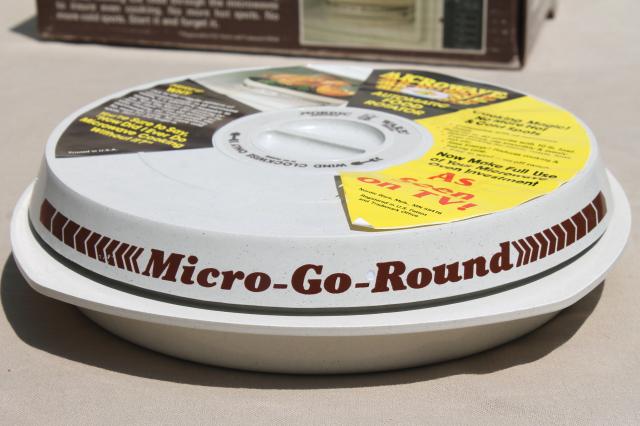 photo of new in box vintage microwave cookware, NordicWare Micro-go-Round rotator turntable #2