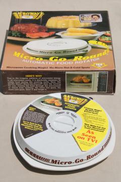 catalog photo of new in box vintage microwave cookware, NordicWare Micro-go-Round rotator turntable