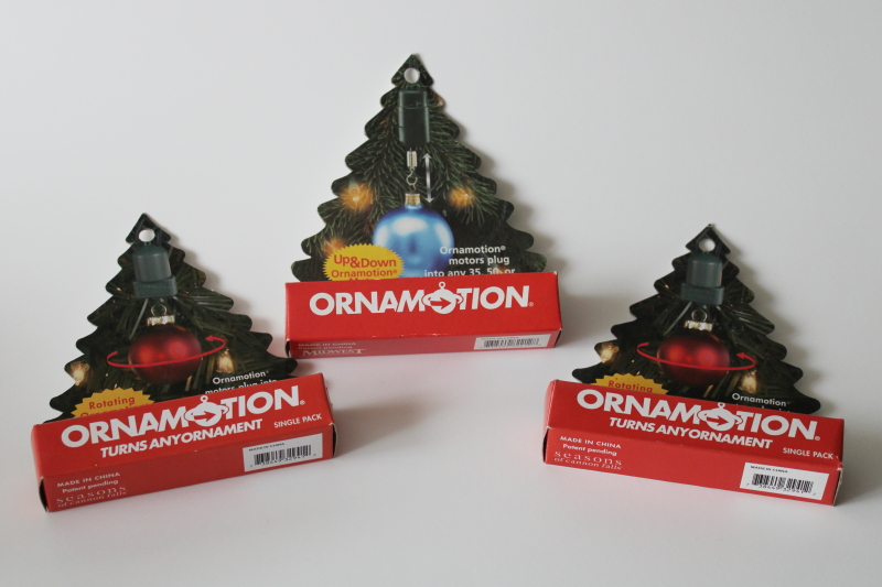 photo of new in boxes Ornamotion Christmas ornament hangers spinners, two turn, one up & down  #1