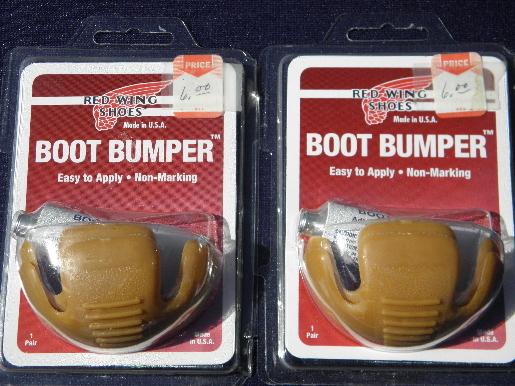 photo of new in package leather work boot bumpers toe cap guards, Red Wing brand #2