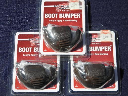 photo of new in package leather work boot bumpers toe cap guards, Red Wing brand #4