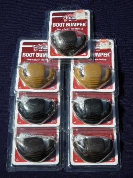 catalog photo of new in package leather work boot bumpers toe cap guards, Red Wing brand