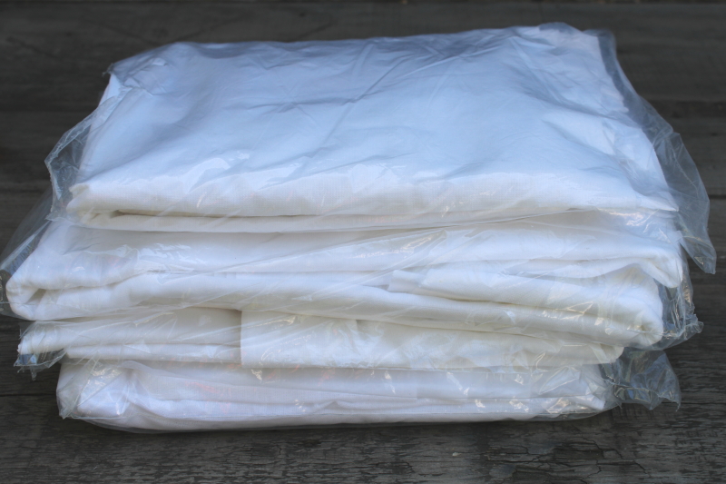 photo of new in packages lot flour sack towels, all cotton kitchen dish towels feedsack fabric #8