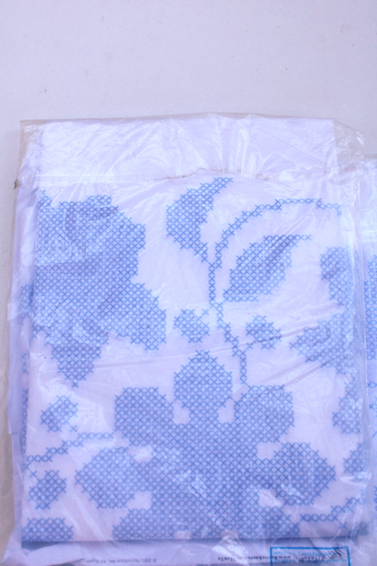 photo of new in pkgs quilt blocks stamped to embroider w/ cross stitch embroidery #5