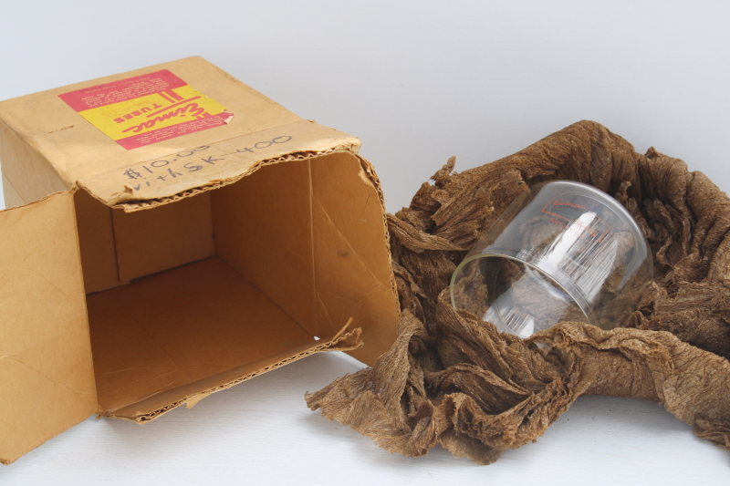 photo of new old stock in original box vintage glass chimney Eimac SK 416 vacuum tube cover #4