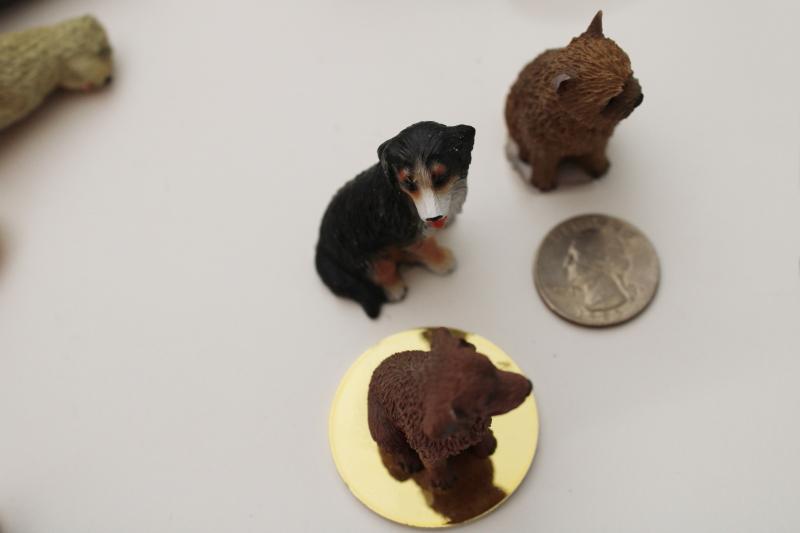 photo of new old stock lot miniature dog figurines, mini resin figures breed of dogs #6