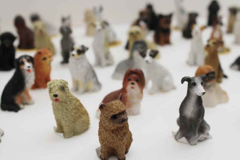 photo of new old stock lot miniature dog figurines, mini resin figures breed of dogs #7