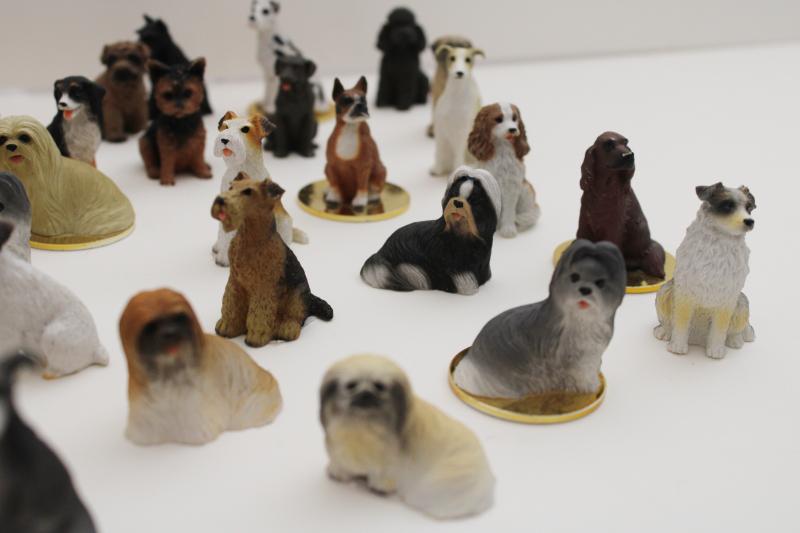 photo of new old stock lot miniature dog figurines, mini resin figures breed of dogs #12