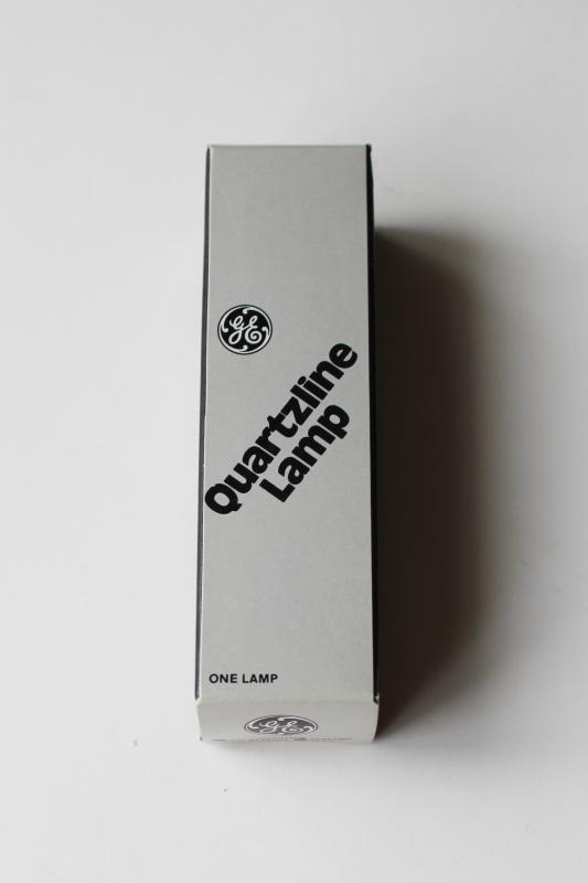 photo of new old stock unused vintage GE Quartzline lamp projector light bulb 120V 1000W #1