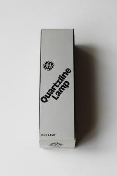 new old stock unused vintage GE Quartzline lamp projector light bulb 120V 1000W