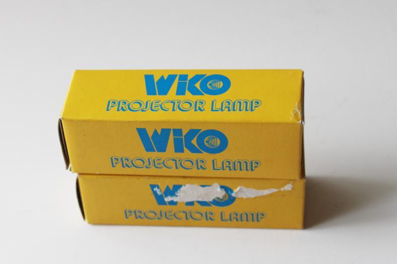 photo of new old stock unused vintage WIKO Japan lamp projector light bulbs 120V 650W #2