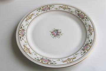 catalog photo of new old stock vintage Royal Doulton china dinner plate, Alton pattern 