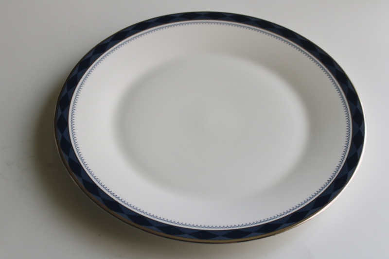 photo of new old stock vintage Royal Doulton china dinner plate, Eton pattern  #1