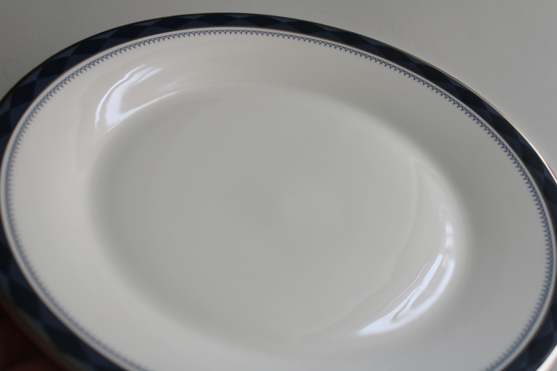 photo of new old stock vintage Royal Doulton china dinner plate, Eton pattern  #3