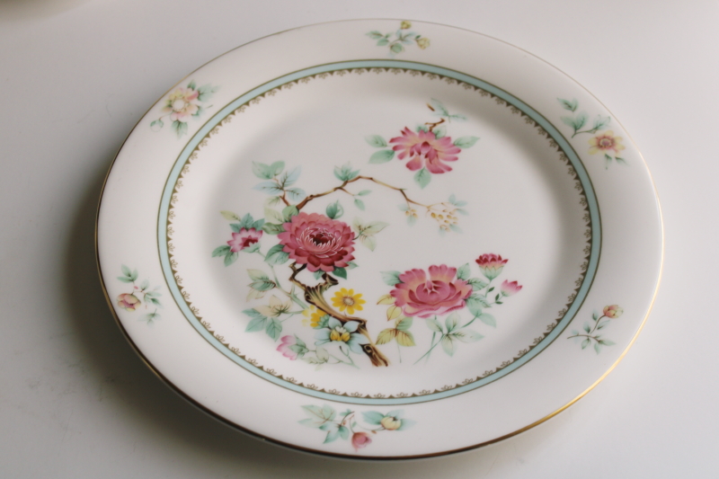 photo of new old stock vintage Royal Doulton china dinner plate, Kismet pattern  #1