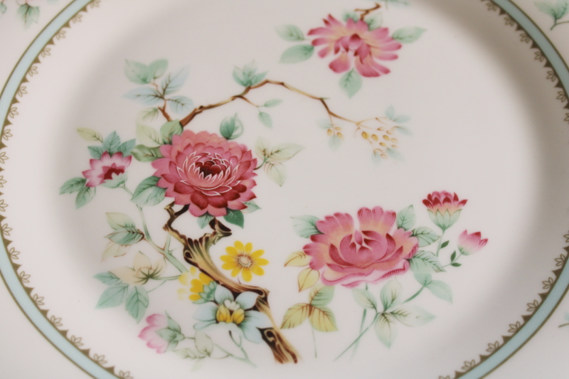 photo of new old stock vintage Royal Doulton china dinner plate, Kismet pattern  #2