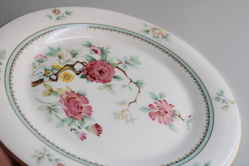 photo of new old stock vintage Royal Doulton china dinner plate, Kismet pattern  #7