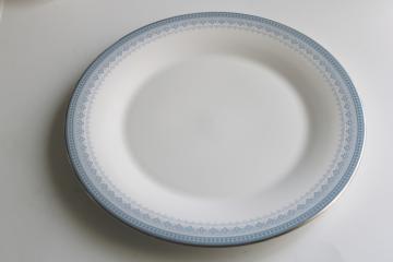 catalog photo of new old stock vintage Royal Doulton china dinner plate, Lorraine pattern 