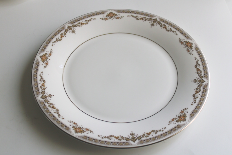 photo of new old stock vintage Royal Doulton china dinner plate, Repton pattern  #1