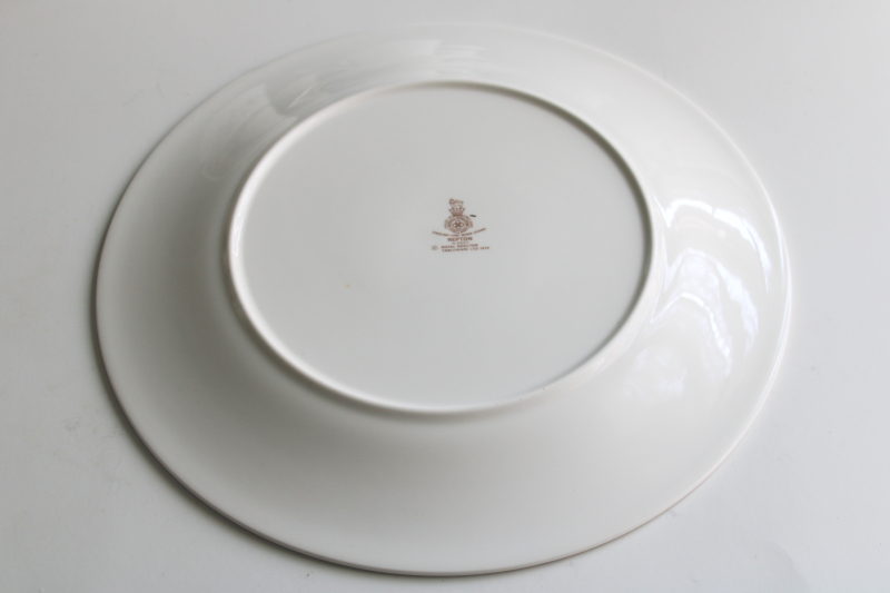 photo of new old stock vintage Royal Doulton china dinner plate, Repton pattern  #4