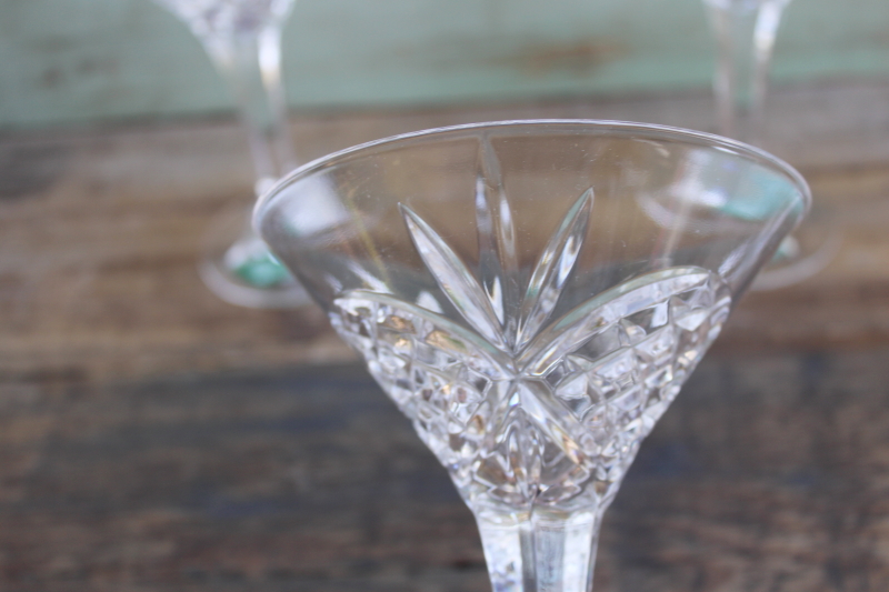 photo of new w/ labels Dublin Godinger Shannon crystal martini glasses, huge cocktail glasses  #4