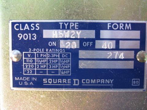 photo of new-old-stock Square D HSW-2Y industrial pressure switch, original instructions and box #3