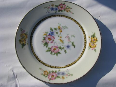 photo of noritake Wildfleur vintage china salad plates, old M mark, set of 10 #2