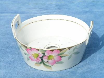 photo of noritake azalea vintage china butter cooler bucket #1