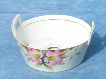 catalog photo of noritake azalea vintage china butter cooler bucket