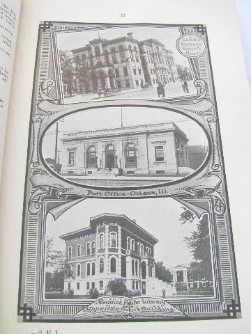 photo of old 1911 Illinois Farmers' Institute agricultural yearbook w/illustrations #3