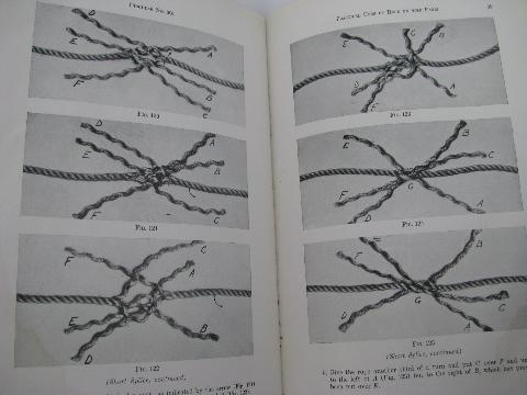 photo of old 1936 farmer's how-to booklet Rope on the Farm, knots, splices etc. #4