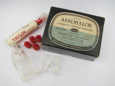 photo of old 1950s Abbott's Aerohalor medical inhaler quack medicine #1