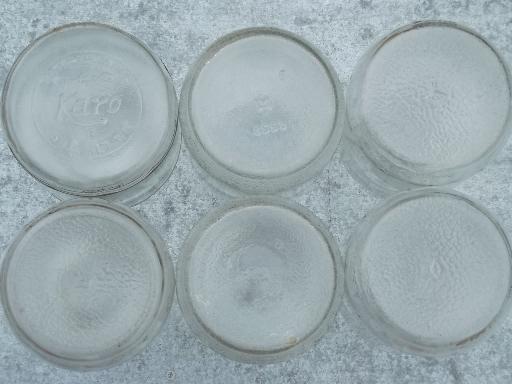 photo of old 2 quart glass jar canning jars or storage canisters, 40s 50s vintage #4