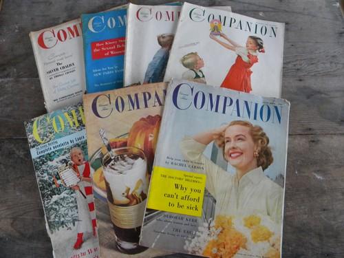 photo of old 40s and 50s Woman's Home Companion magazines Kinsey Report/advertising #1