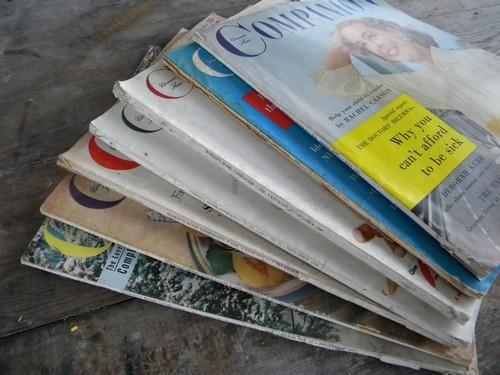 photo of old 40s and 50s Woman's Home Companion magazines Kinsey Report/advertising #4