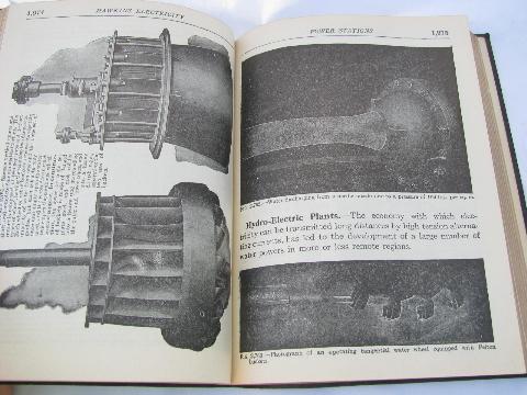 photo of old Audel/Hawkins engineer/electrician electrical guidebook w/illustrations of antique telephones, generators etc. #3